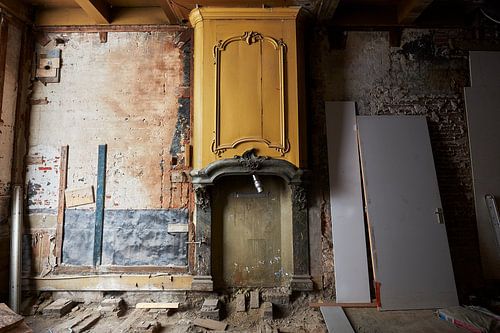 Gele schouw - Restauratie Pieter Teylers Huis ©Studio Johan Nieuwenhuize