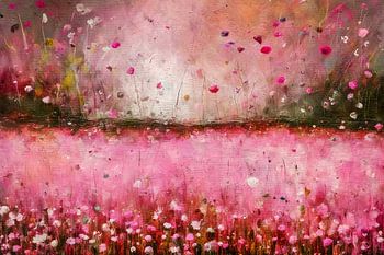 Paysage floral abstrait