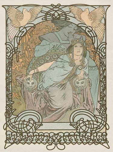 Ilsee, Princesse de Tripoli (1897) door Alphonse Mucha