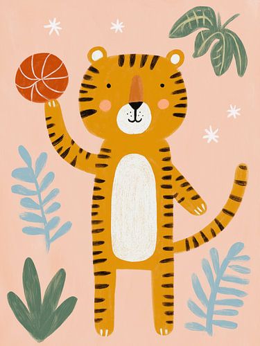 Basketball Tiger – Speelse sporten met junglebeesten