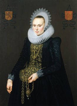 Cornelis van der Voort,Portrait de Justina Van Teylingen, 1616 O