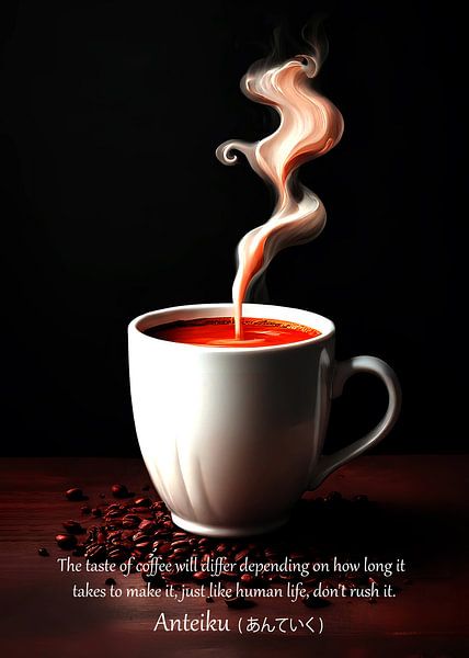 Tijd is koffie van cotto art