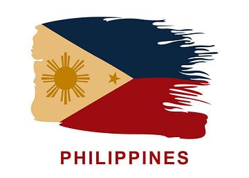 Philipinen Flagge Poster von Rizky Dwi Aprianda