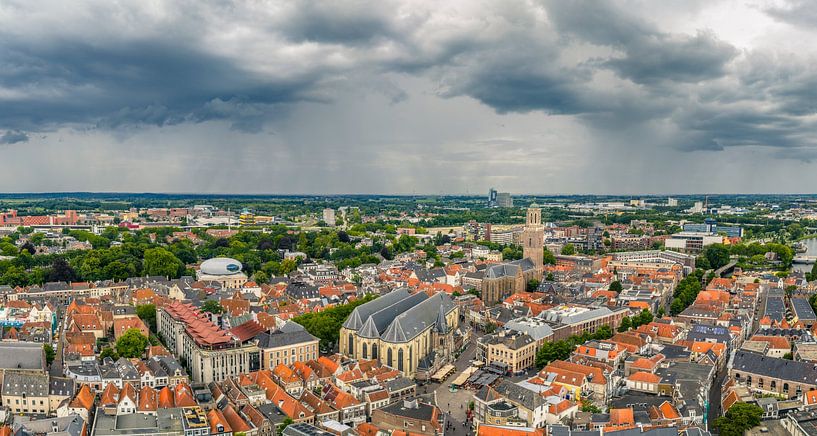 Storm clouds over Zwolle during a summer thunderstrom by Sjoerd van der Wal Photography