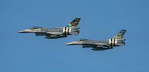 Vols de F-16A Fighting Falcons belges en livrée D-Day.