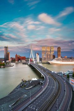 Skyline van Rotterdam by Roy Poots