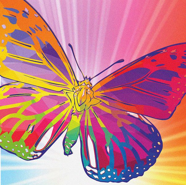 Butterfly, MultiColor by Henk Bouckaert