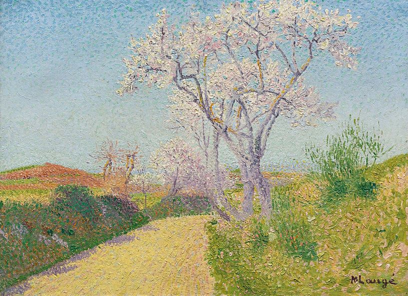 La Route Aux Amandiers Fleuris, Achille Laugé von All the Masters