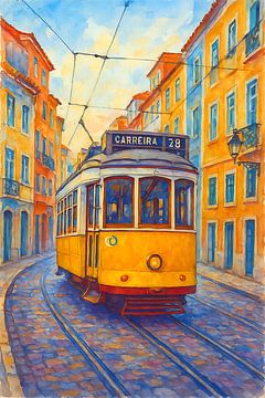 Lissabon, Portugal Gemälde. von Johannes