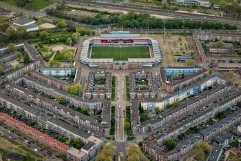Luchtfoto van Het Kasteel, Sparta Rotterdam