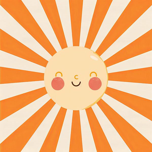 Happy sun - Children's room by Poster Art Shop