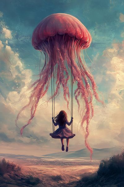 Swing in the desert by Liv ter Riet
