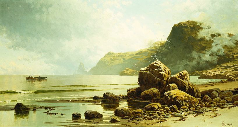 Alfred Thompson Bricher,Low tide, Southhead, Grand Manan Islan by finemasterpiece