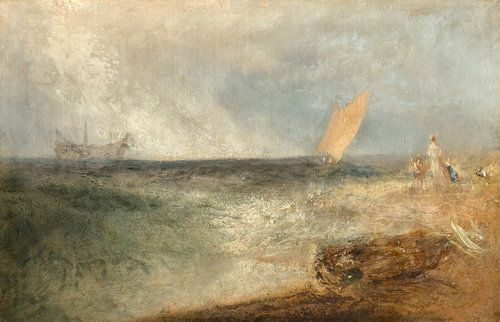 Uitzicht bij Margate, avond, Joseph Mallord William Turner
