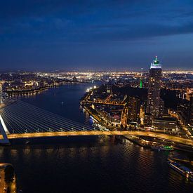 Rotterdam bij nacht 'Goedenacht' van Frank Maters