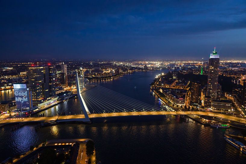 Rotterdam bei Nacht &#039;Gute Nacht&#039; von Frank Maters