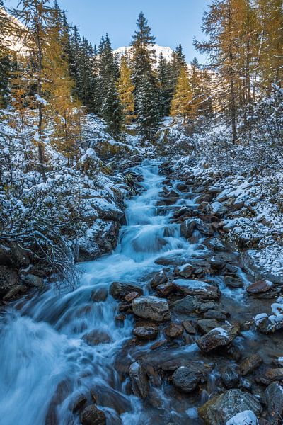Villgratenbach in the upper Villgratental in late autumn, East Tyrol by Christian Müringer