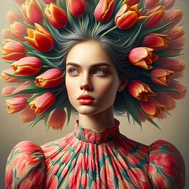 With your head in the tulips by Bernhard Karssies
