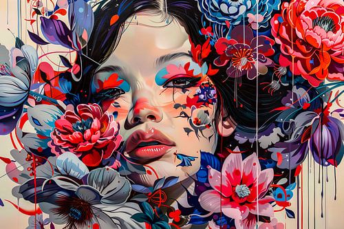 japanse kunst vrouw fantasiebeeld