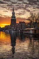 Zonsondergang aan de Oudeschans