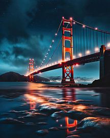 Golden Gate Bridge at night