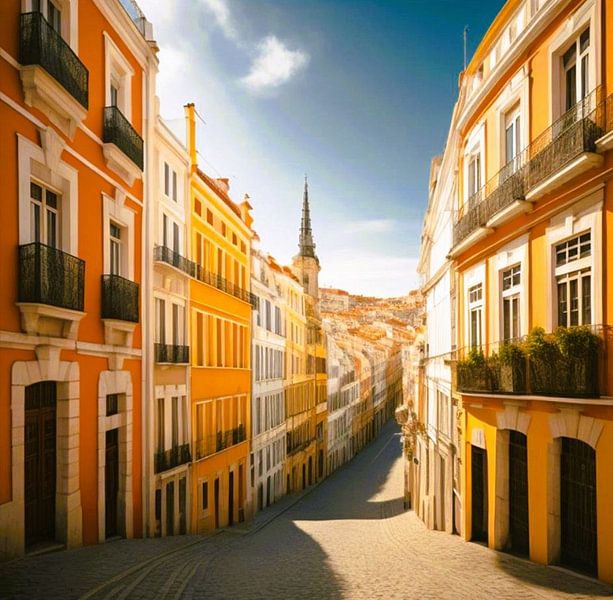 The streets of Lisbon by Gert-Jan Siesling