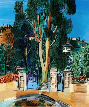Raoul Dufy - De eucalyptusboom (ca. 1926) van Peter Balan