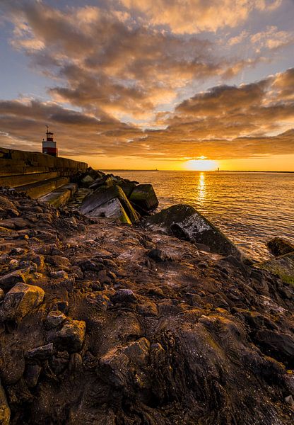 Sunset on the North Pier in March 2025 3 by peterheinspictures