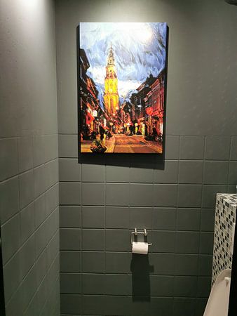 Martinitoren von Oosterstraat im Stil von Soutine