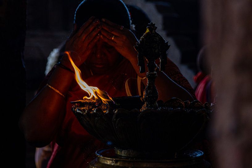 Un moment sacré au temple des marais de Sri Ranganatha, Trichy par Martijn