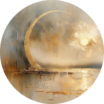 Modern abstract in wabi-sabi stijl van Studio Allee