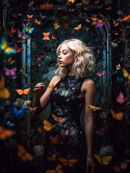 Foto: Cosmic Garden von Blickfänger Gemälde