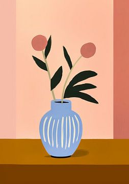 Vase Matisse inspired Stillleben von Niklas Maximilian