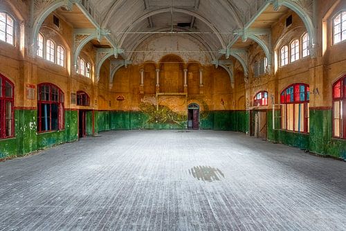 Verlaten Sporthal in Beelitz.
