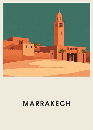 Marrakech – Mid-Century travel poster