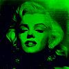 Marilyn Monroe Neon Gift Green Colourful Pop Art PURvon Felix von Altersheim