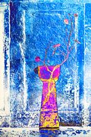 Cresson rose devant le bleu