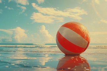 Strandbal op het strand van Art & Soul Creations
