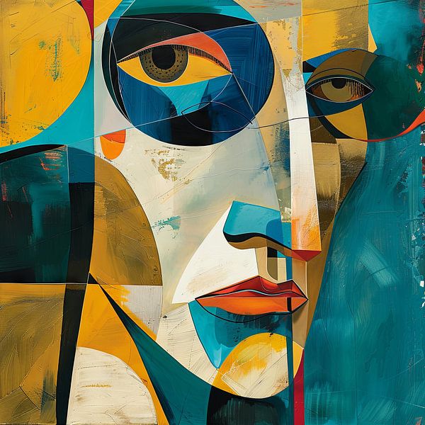 Abstract face by Poster Art Shop
