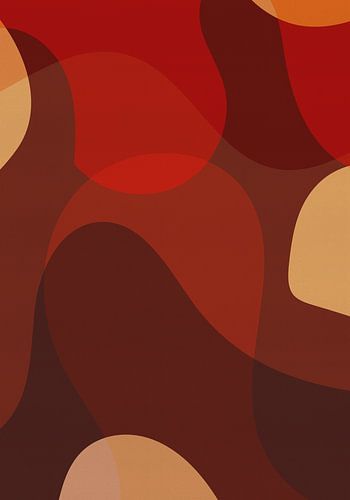 Vintage geometrie in warme tinten