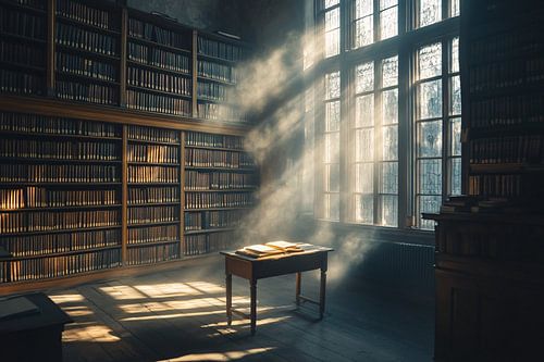 Zonovergoten klassieke bibliotheek