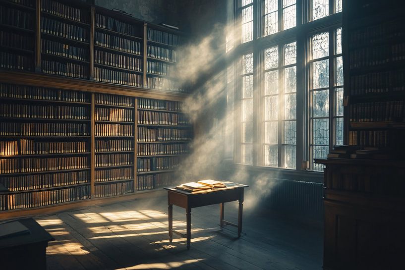 Sonnenverwöhnte klassische Bibliothek von Art & Soul Creations