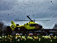 Traumahelikopter stijgt op na melding