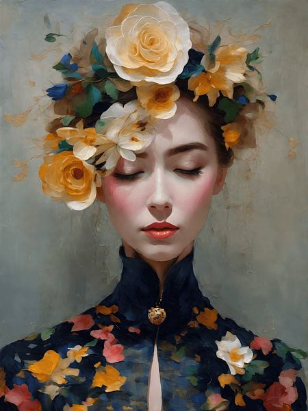 Fine art portrait young woman by Jolique Arte