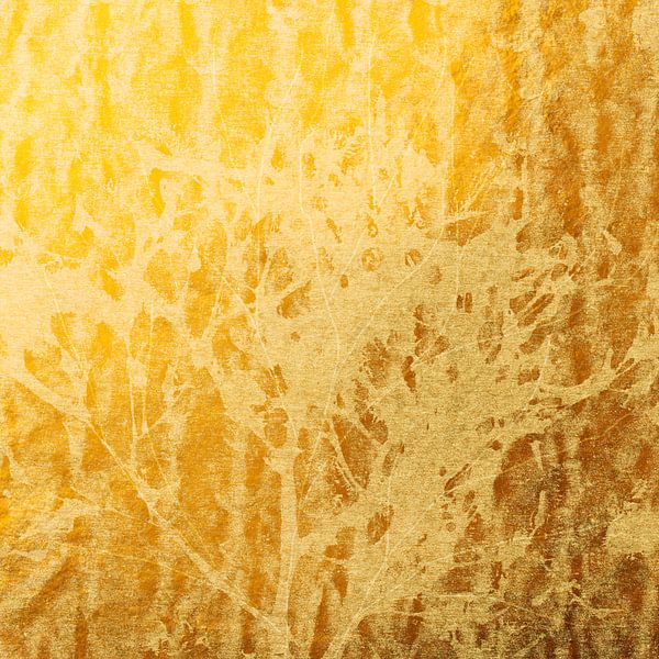 Abstracte gouden koperen boom van Dina Dankers