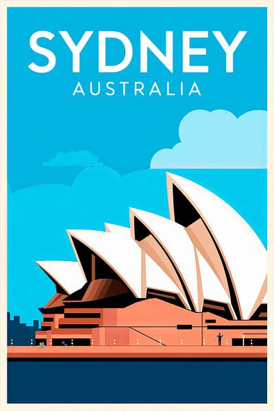 Sydney, Australië van Poster Art Shop