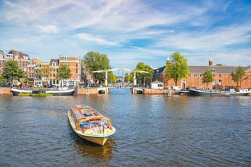 Amsterdam downtown canal district during summer by Sjoerd van der Wal Photography