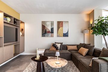 Photo de nos clients: Travail moderne géométrique et coloré sur Collection Moderne