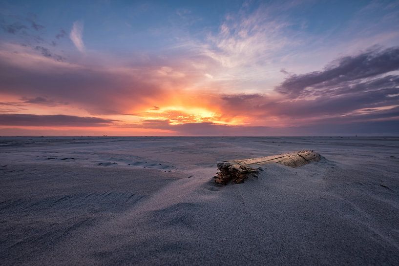 Zonsondergang Schiermonnikoog van Edwin van Wijk