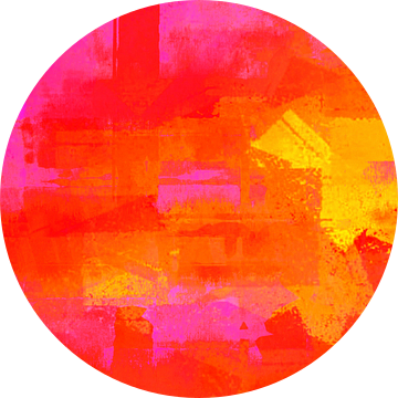 Abstractie in Oranje Roze